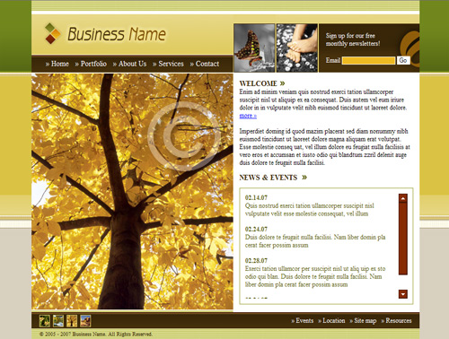 Autumn Newsletter Templates Free