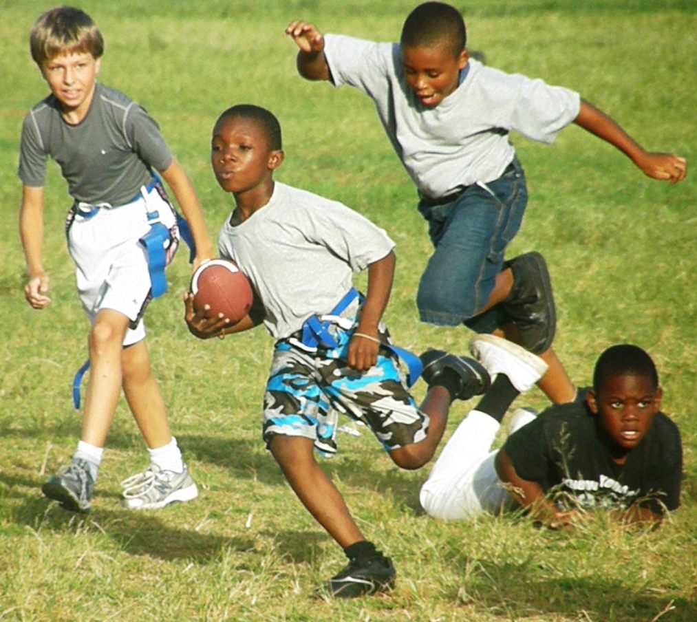 Children Playing Football