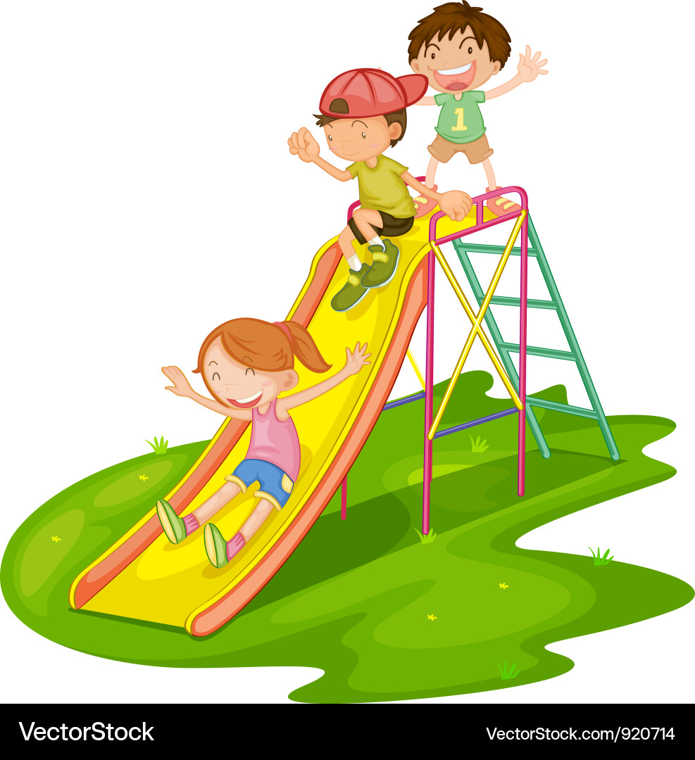 Children Playing In The Park Clipart