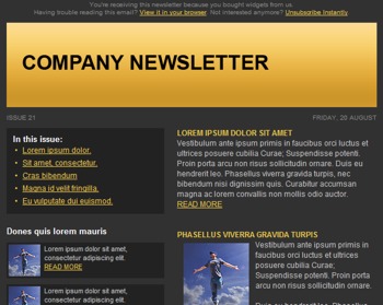 Email Newsletter Formats Free
