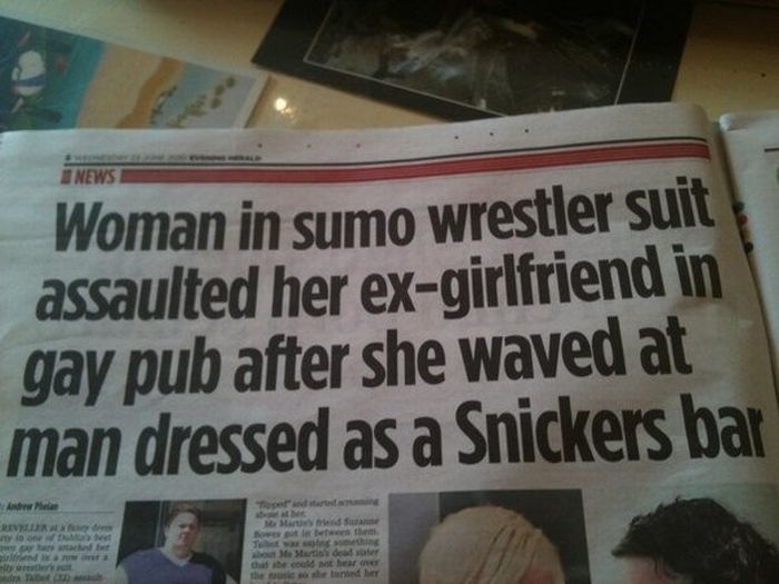 Funny Newspaper Headlines Uk