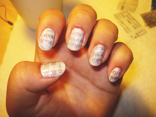 How To Do Newspaper Nails Without Newspaper