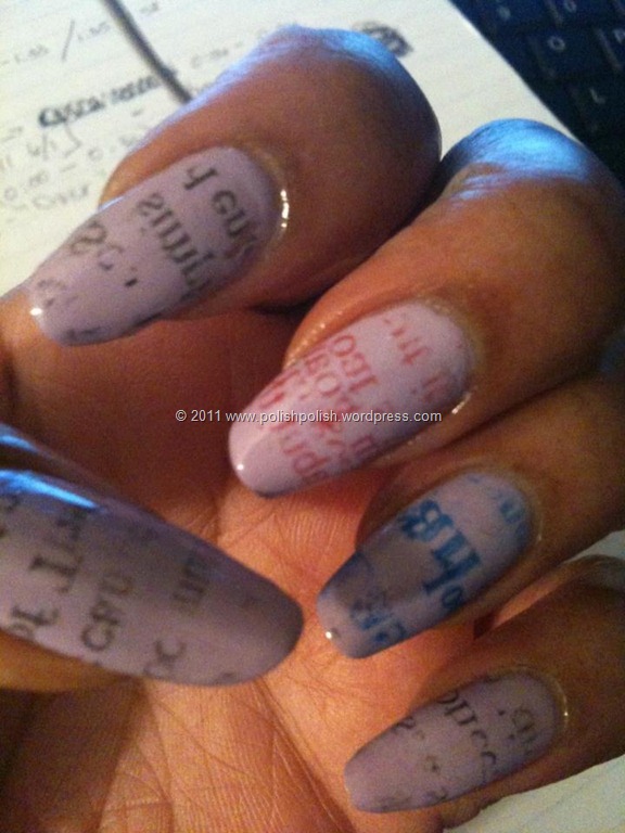 How To Do Newspaper Nails Without Newspaper