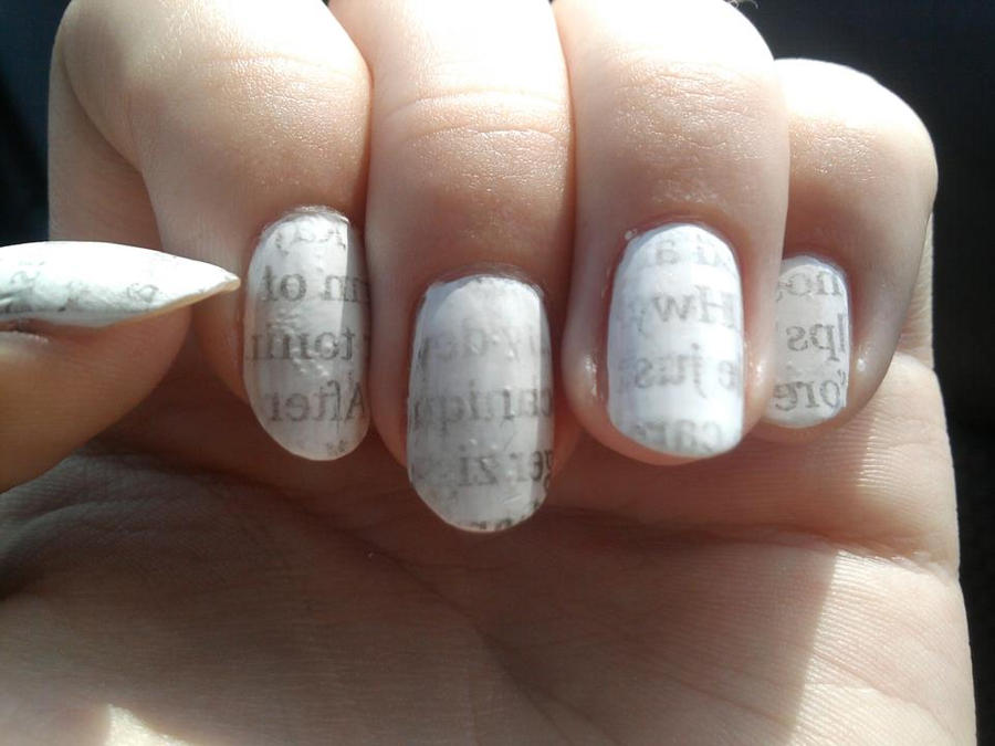 How To Do Newspaper Nails Without Newspaper