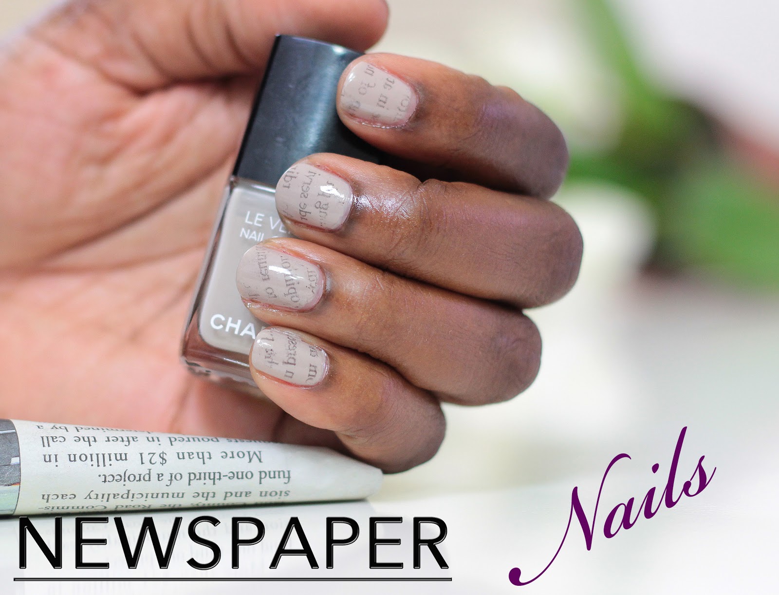 How To Make Newspaper Nails Darker