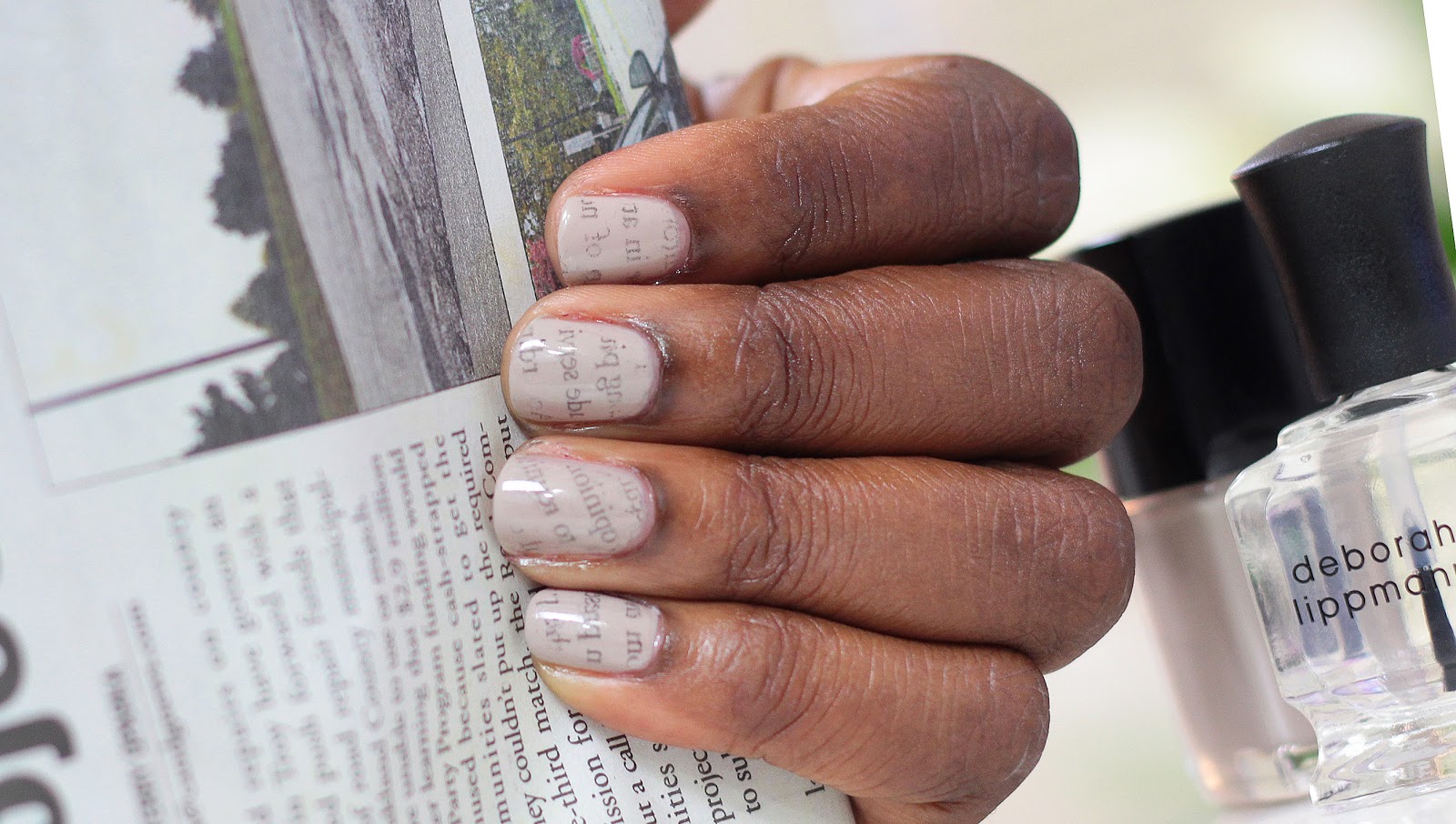 How To Make Newspaper Nails Darker