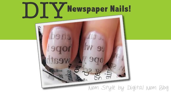 Newspaper Nails Tutorial