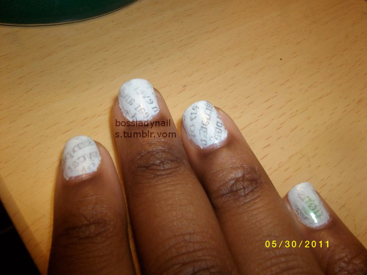 Newspaper Nails Without Rubbing Alcohol Or Vodka