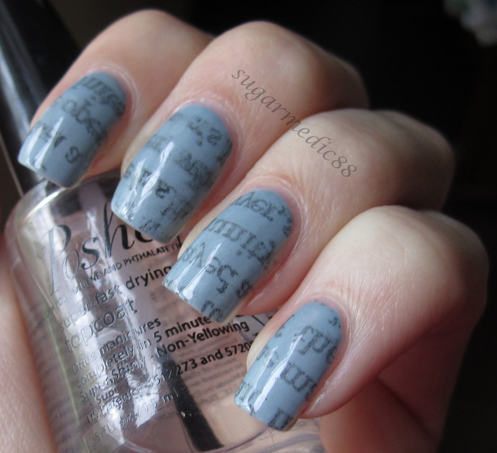 Newspaper Nails Without Rubbing Alcohol Or Vodka