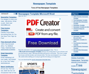 Newspaper Template For Microsoft Word