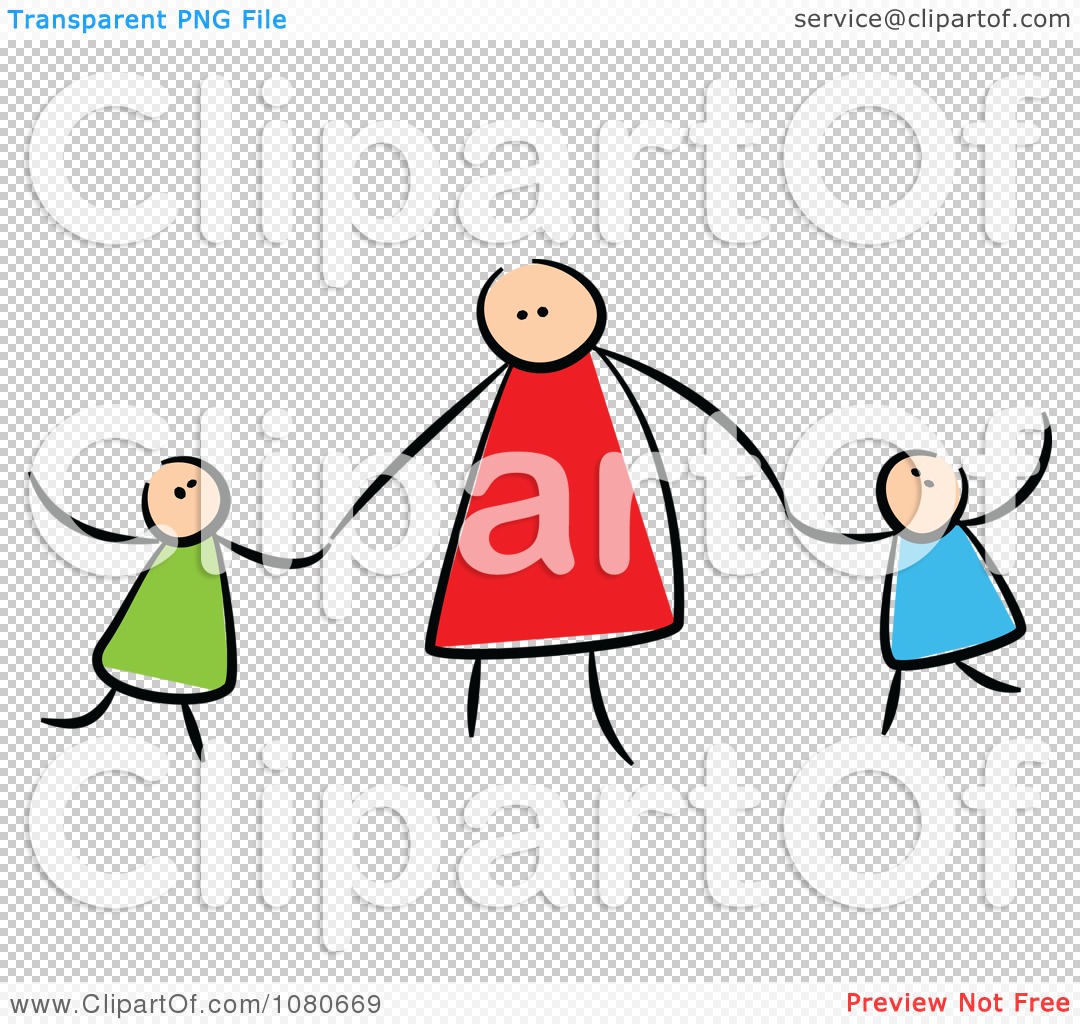 Stick Figure Children Clip Art Free